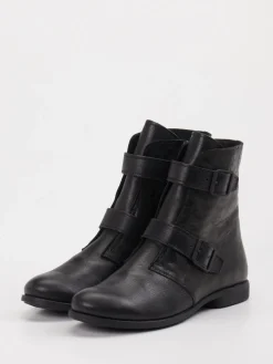 Damen Think – Biker-Stiefelette aus Leder in