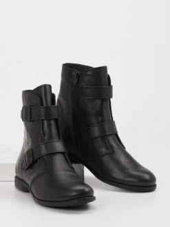 Damen Think – Biker-Stiefelette aus Leder in