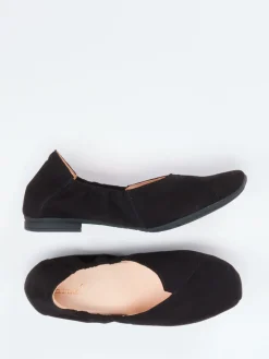 Damen Think – Komfort-Ballerinas aus Veloursleder
