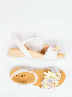 Damen Think – Komfortsandale aus Kalbleder