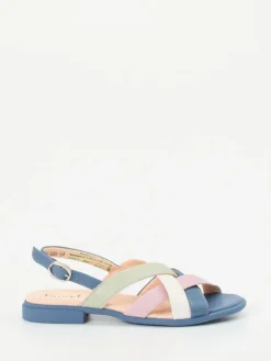 – Riemchensandalen aus Kalbleder in Pastell*Think Clearance