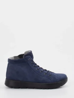 Damen Think – Schnürboots aus Veloursleder Dunkel