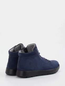 Damen Think – Schnürboots aus Veloursleder Dunkel