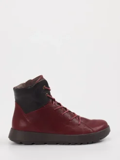 – Schnürboots aus Ziegenleder in Bordeaux*Think Discount