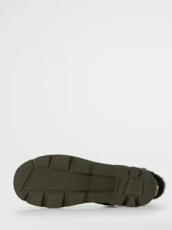 – Schnürstiefelette aus Veloursleder taupe*Think New