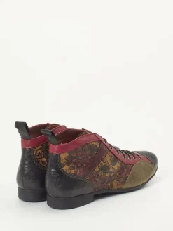 Damen Think – Schnürstiefelette aus geprägtem Leder