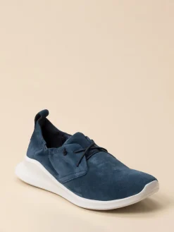 Damen Think – Slip-On aus Veloursleder Dunkel