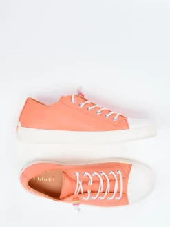 Damen Think – Sneaker aus Kalbleder in Korallrosa