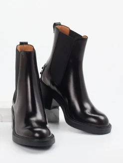 Damen Tod's – Chelsea Boots aus Hochglanzleder