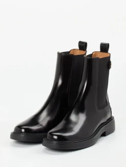 Damen Tod's – Chelsea Boots aus Hochglanzleder