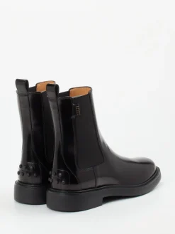 Damen Tod's – Chelsea Boots aus Hochglanzleder