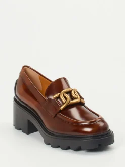 – Chunky Loafer aus Kalbleder Kastanien*Tod's Hot