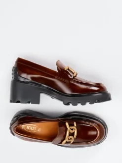 – Chunky Loafer aus Kalbleder Kastanien*Tod's Hot