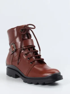 – Combat Boots aus Kalbleder kastanien*Tod's Hot