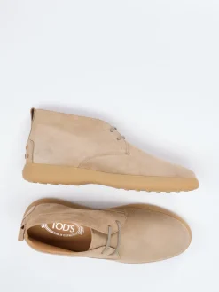 Herren Tod's – Desert Boots aus Veloursleder sandbeige