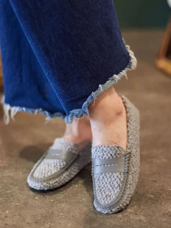 Damen Tod's – Loafer aus Bouclé-Textil in