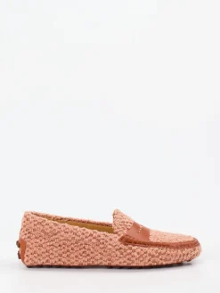 Damen Tod's – Loafer aus Bouclé-Textil in Alt