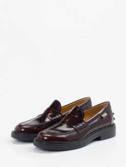 – Loafer aus Hochglanzleder in Burgunder*Tod's Discount