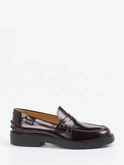 – Loafer aus Hochglanzleder in Burgunder*Tod's Discount