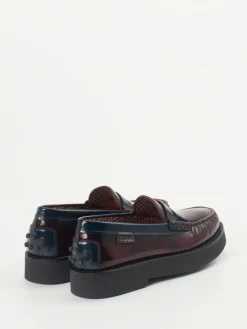 Damen Tod's – Loafer aus Hochglanzleder in Bordeaux