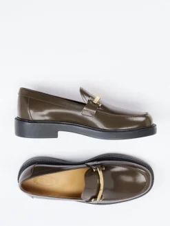 – Loafer aus Hochglanzleder in Schlamm*Tod's Clearance