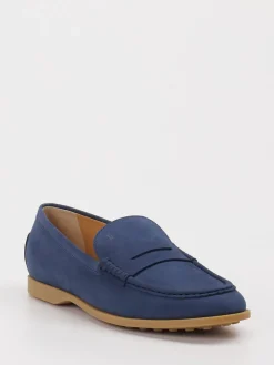Damen Tod's – Loafer aus Leder in Jeans