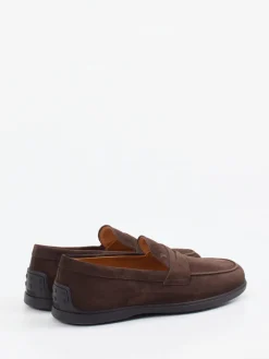 Herren Tod's – Loafer aus Veloursleder Dunkel