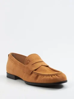 Herren Tod's – Loafer aus Veloursleder cognac