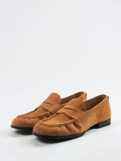 Herren Tod's – Loafer aus Veloursleder cognac