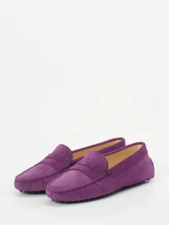 – Loafer aus Veloursleder in Violett*Tod's New