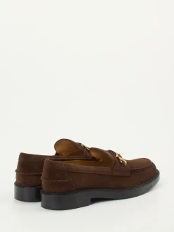 Damen Tod's – Loafer aus Veloursleder Dunkel