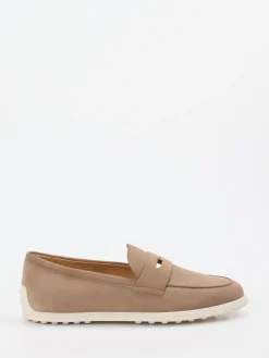 – Loafer aus Veloursleder Sandbeige*Tod's Hot