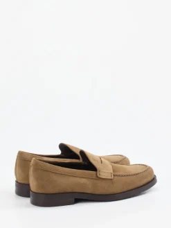 Herren Tod's – Loafer aus Veloursleder cognac