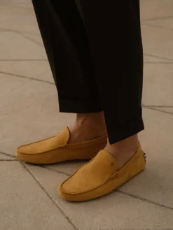 Herren Tod's – Mokassin aus Nubukleder in Honiggelb