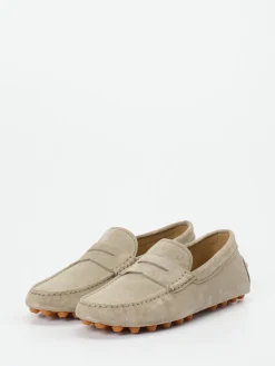 Herren Tod's – Mokassin aus Veloursleder in grau