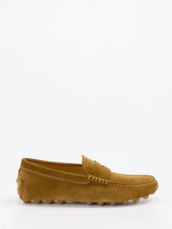 Herren Tod's – Mokassin aus Veloursleder ocker