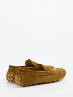 Herren Tod's – Mokassin aus Veloursleder ocker