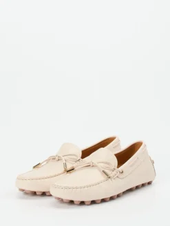 Damen Tod's – Mokassins aus Kalbleder in Cremebeige