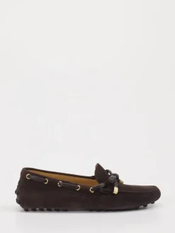 – Mokassins aus Veloursleder Dunkel*Tod's Discount