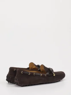 – Mokassins aus Veloursleder Dunkel*Tod's Discount