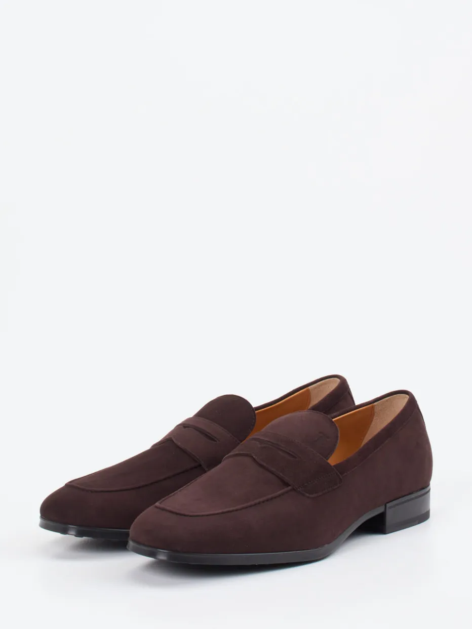 – Penny Loafer aus Veloursleder Dunkel*Tod's