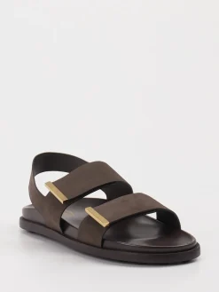 Damen Tod's – Riemensandalen aus Leder Dunkel