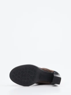 – Schnür-Booties aus Veloursleder Dunkel*Tod's Sale