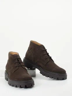 Herren Tod's – Schnürboots aus Veloursleder Dunkel