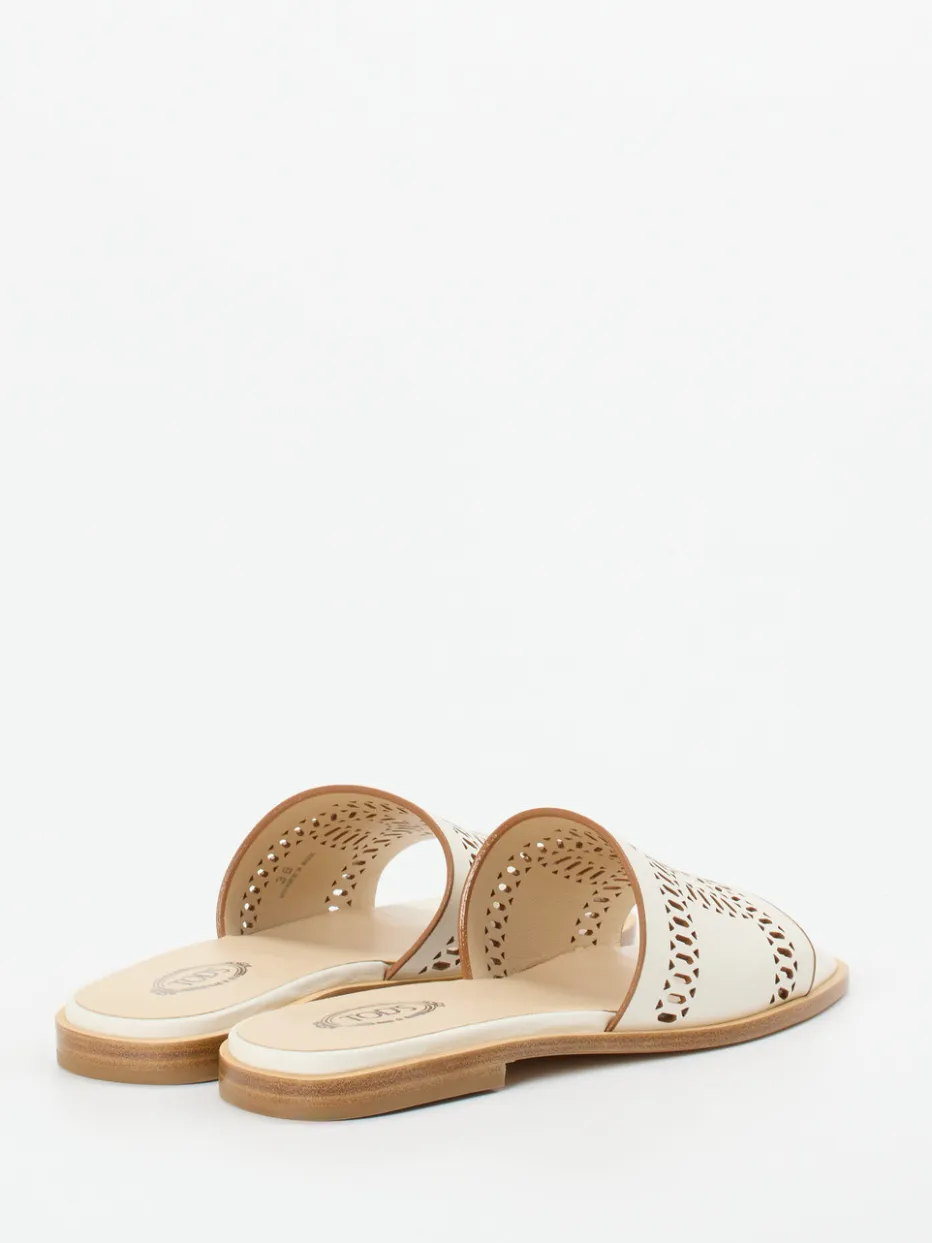 – Slides aus Kalbleder in Creme*Tod's Online