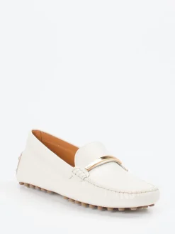 Damen Tod's – Slipper aus Kalbleder Elfenbein