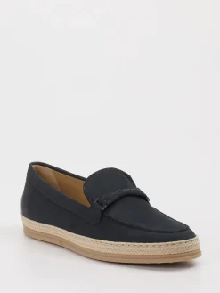 – Slipper aus Leder mit Bastdetails*Tod's Sale