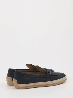 – Slipper aus Leder mit Bastdetails*Tod's Sale