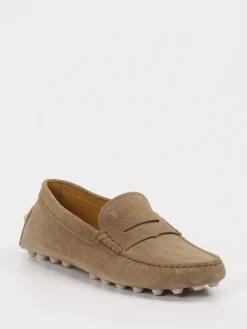 – Slipper aus Veloursleder in Taupe*Tod's New