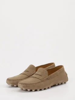 – Slipper aus Veloursleder in Taupe*Tod's New